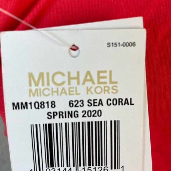 NWT MICHAEL Michael Kors Sea Coral Tankini Top and Matching Bottoms Size S - Picture 8 of 8